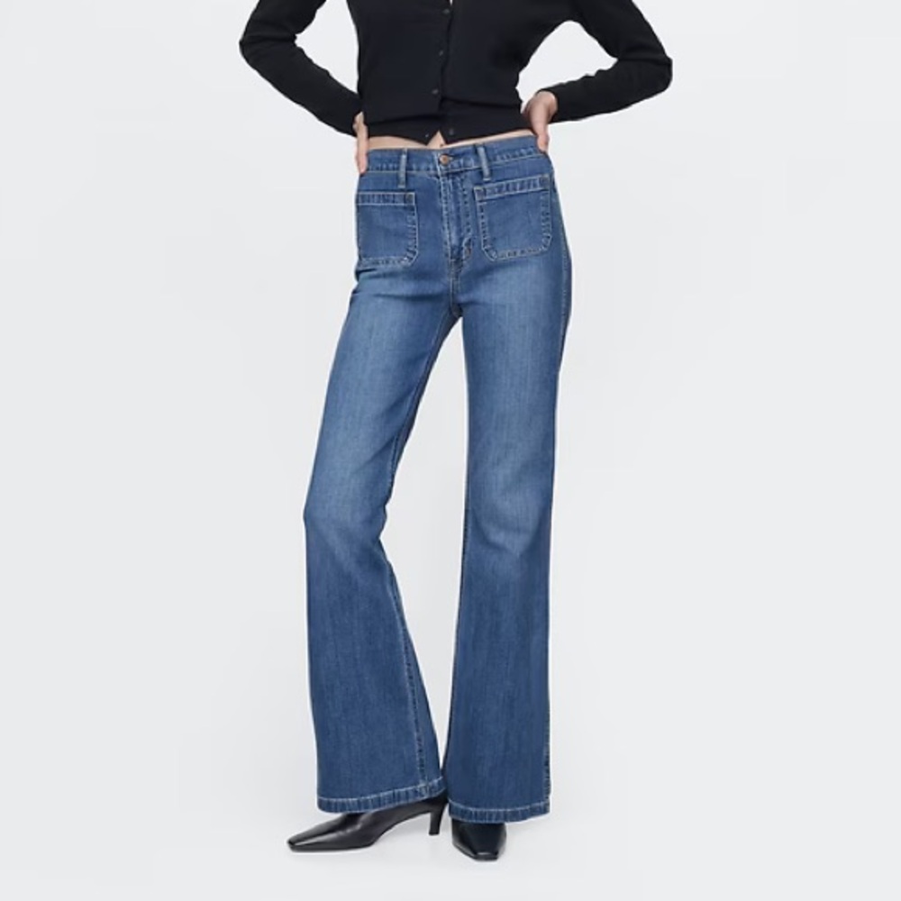 GAP Women's Medium Blue Flare Jeans
